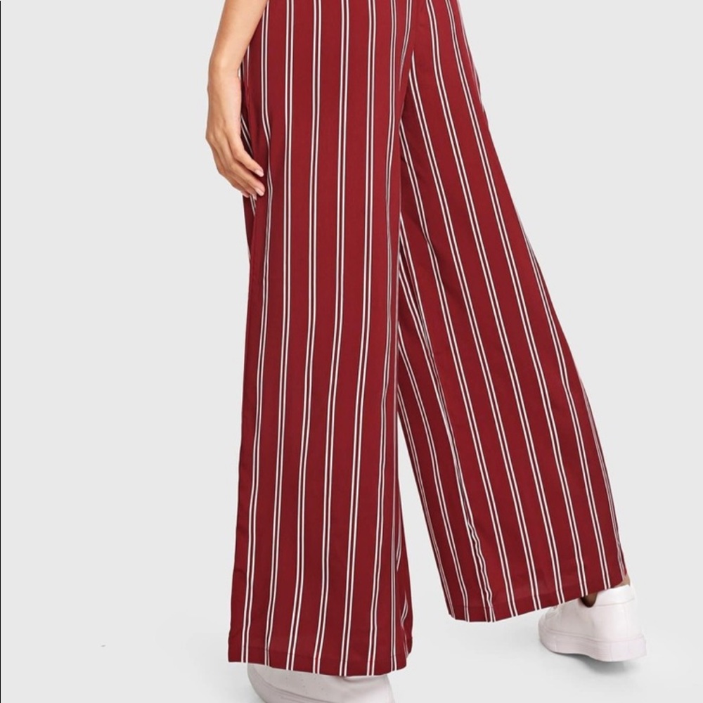 SheIn Striped wide leg pants size Medium - Picture 2 of 7